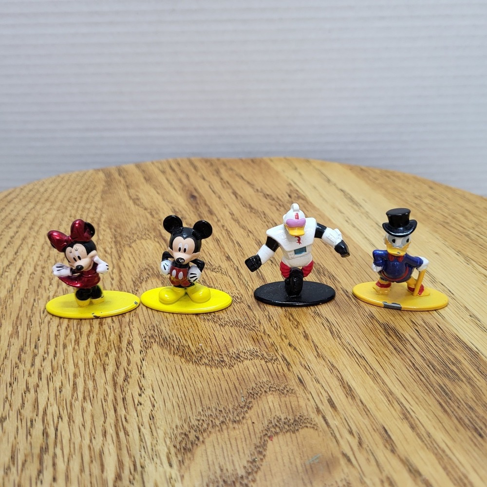 Nano Metalfigs Jada Toys Disney Set Of 4 Donald Duck, Minnie, Mickey Mouse